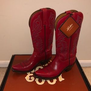 Lucchese women’s red boots